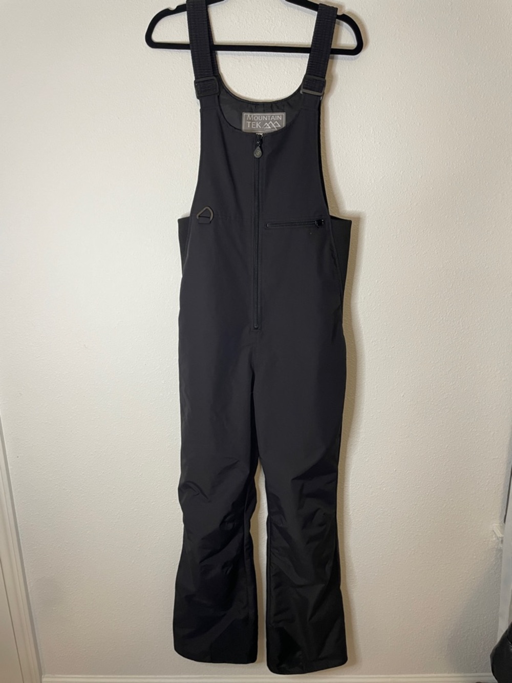 Mountain Tek Black Ski Snow Suit Adult Unisex Bibs Winter